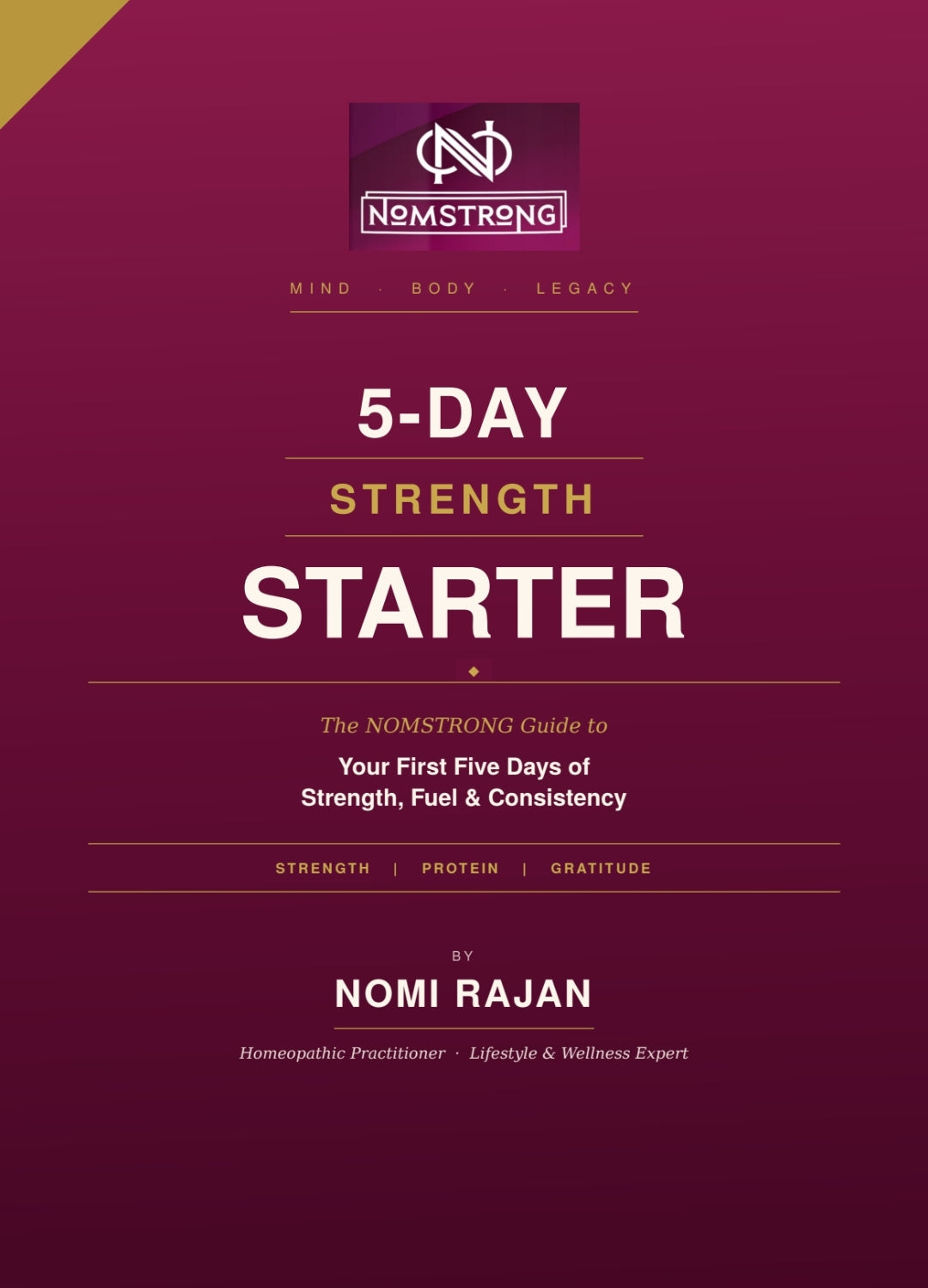 NOMSTRONG 5 DAY CHALLENGE